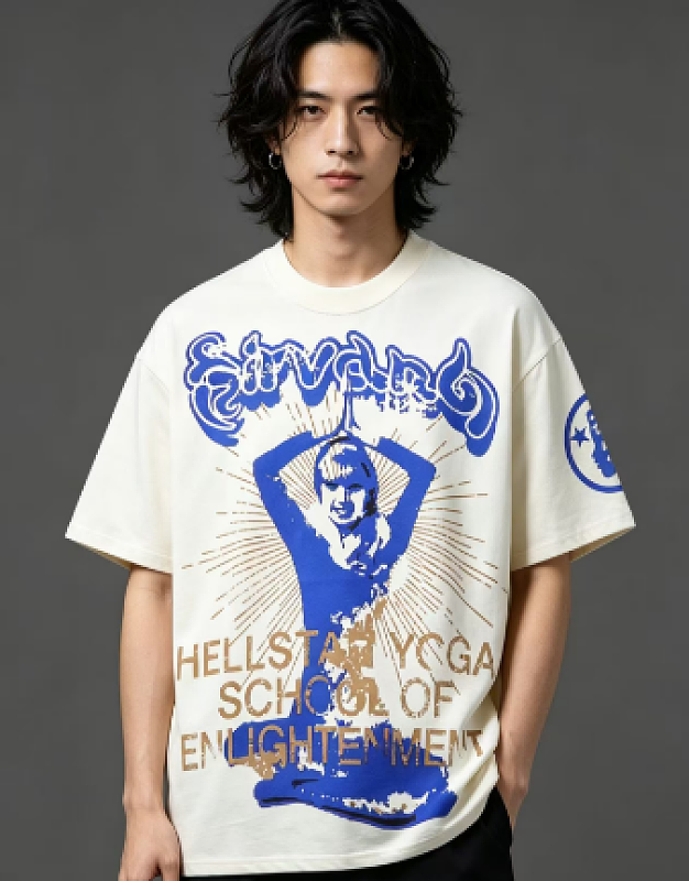 Hellstar Style Yoga Woman Short Sleeve T-Shirt Style 1