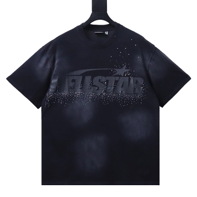 Hellstar Tonal Letter Print Short Sleeve T-Shirt 01