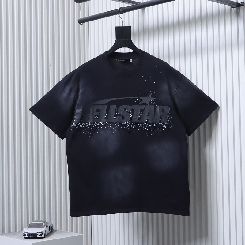 Hellstar Tonal Letter Print Short Sleeve T-Shirt