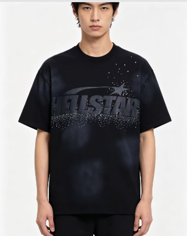 Hellstar Tonal Letter Print Short Sleeve T-Shirt