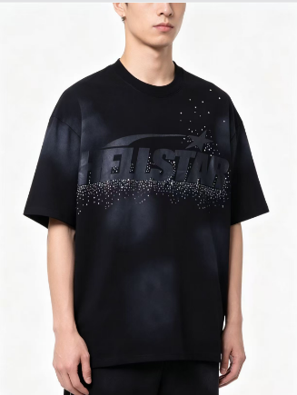 Hellstar Tonal Letter Print Short Sleeve T-Shirt