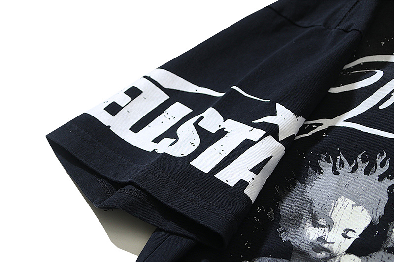 Hellstar Washed American Streetwear Vintage Print Short Sleeve T-Shirt Style 12