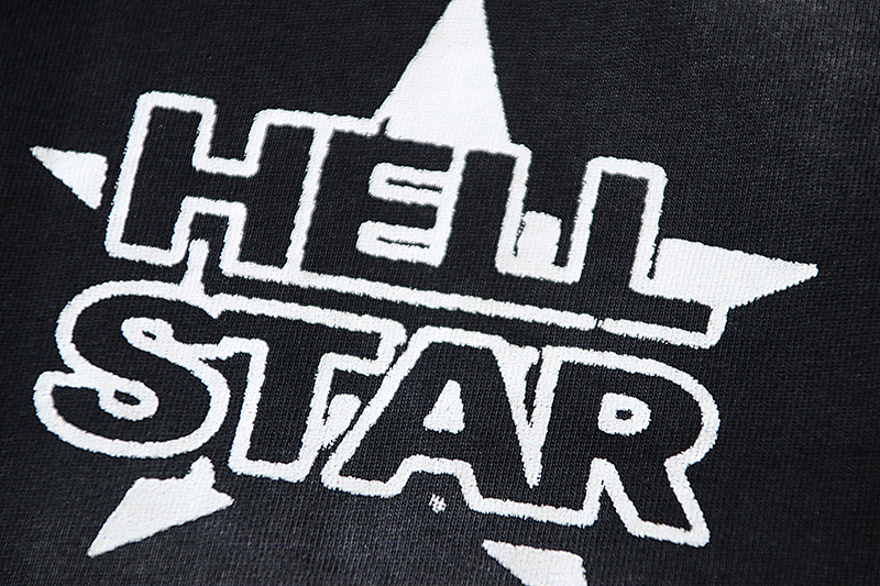 Hellstar Washed American Streetwear Vintage Print Short Sleeve T-Shirt Style 24