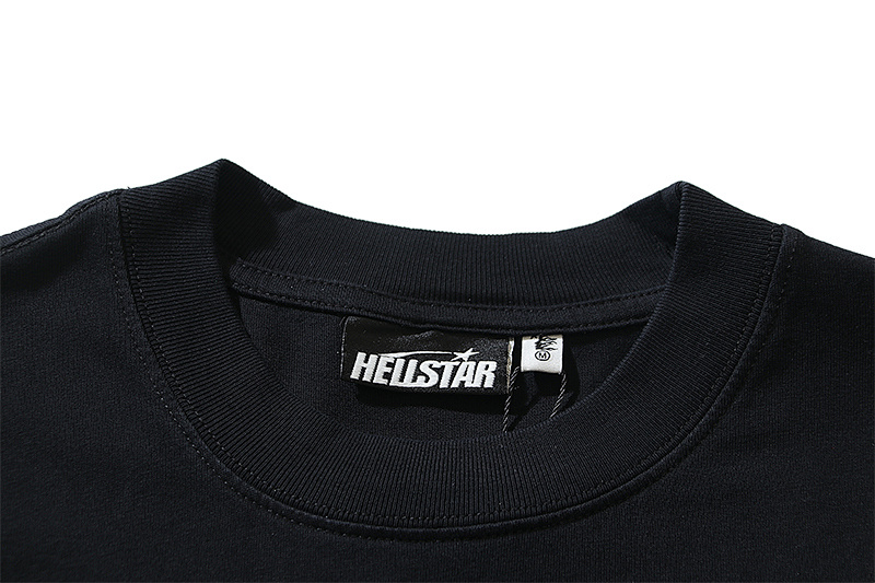 Hellstar Washed American Streetwear Vintage Print Short Sleeve T-Shirt Style 25