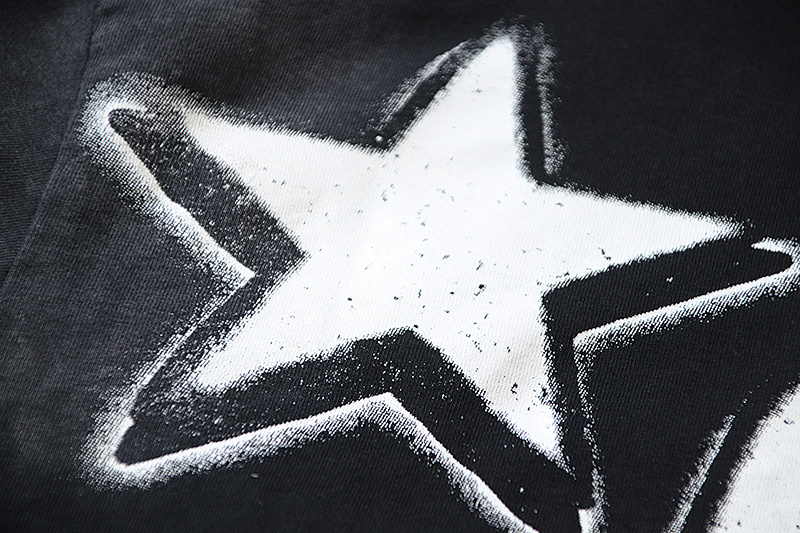 Hellstar Washed American Streetwear Vintage Print Short Sleeve T-Shirt Style 25