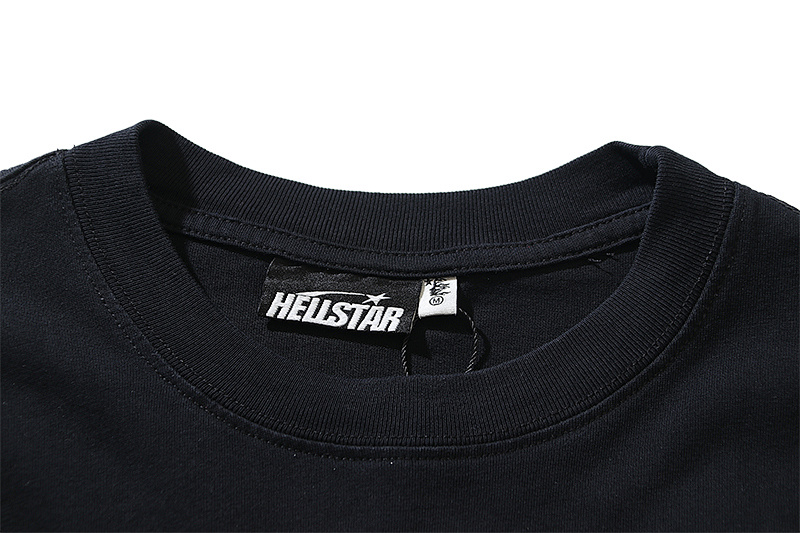 Hellstar Washed American Streetwear Vintage Print Short Sleeve T-Shirt Style 28