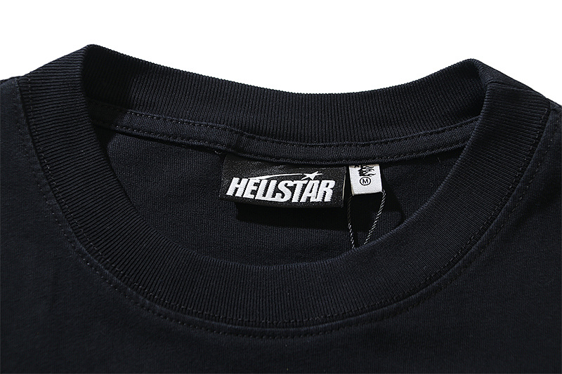 Hellstar Washed American Streetwear Vintage Print Short Sleeve T-Shirt Style 30