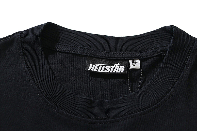Hellstar Washed American Streetwear Vintage Print Short Sleeve T-Shirt Style 32