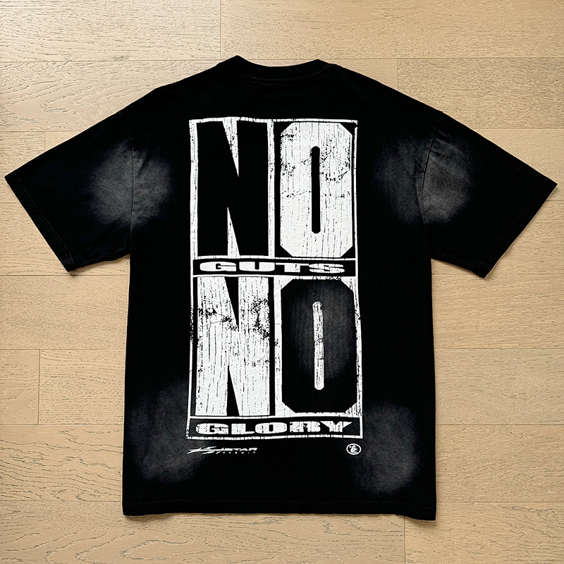Hellstar Washed American Streetwear Vintage Print Short Sleeve T-Shirt Style 41