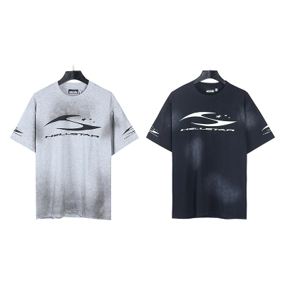 Hellstar Washed American Streetwear Vintage Print Short Sleeve T-Shirt Style 42 02