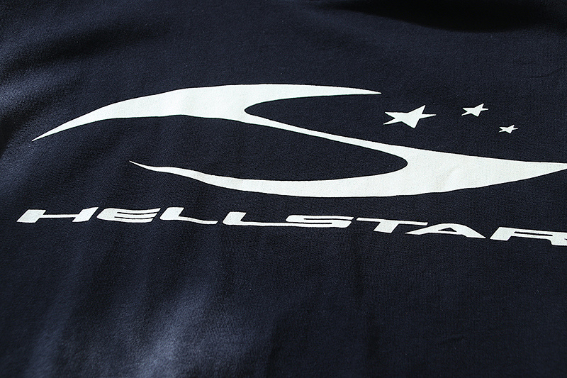 Hellstar Washed American Streetwear Vintage Print Short Sleeve T-Shirt Style 42