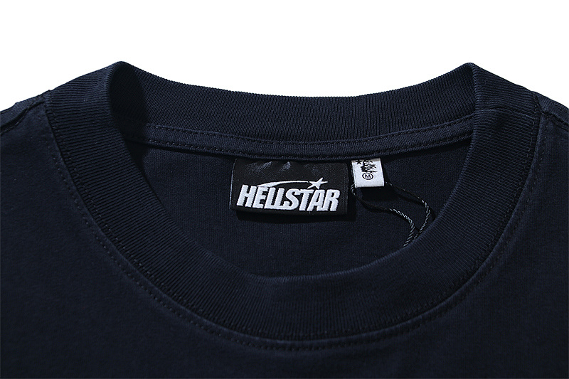 Hellstar Washed American Streetwear Vintage Print Short Sleeve T-Shirt Style 51