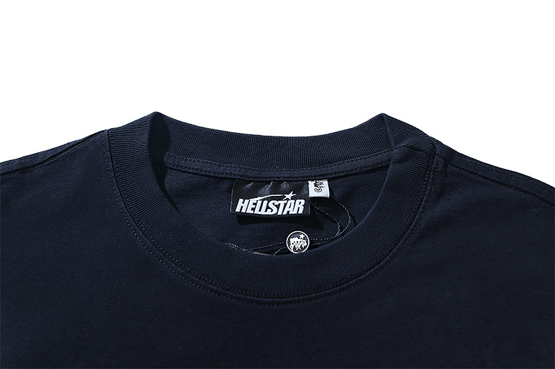Hellstar Washed American Streetwear Vintage Print Short Sleeve T-Shirt Style 52