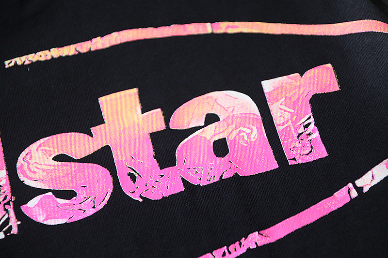 Hellstar Washed American Streetwear Vintage Print Short Sleeve T-Shirt Style 7