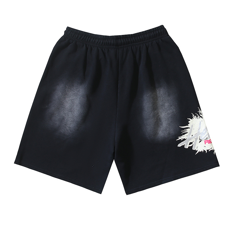 Hellstar Washed Black Distressed Short Sleeve T-Shirt