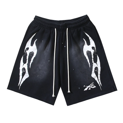 Hellstar Washed Black Distressed Short Sleeve T-Shirt Style 2 02