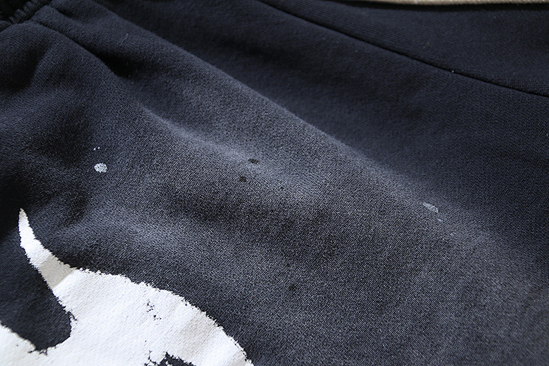 Hellstar Washed Black Distressed Short Sleeve T-Shirt Style 2