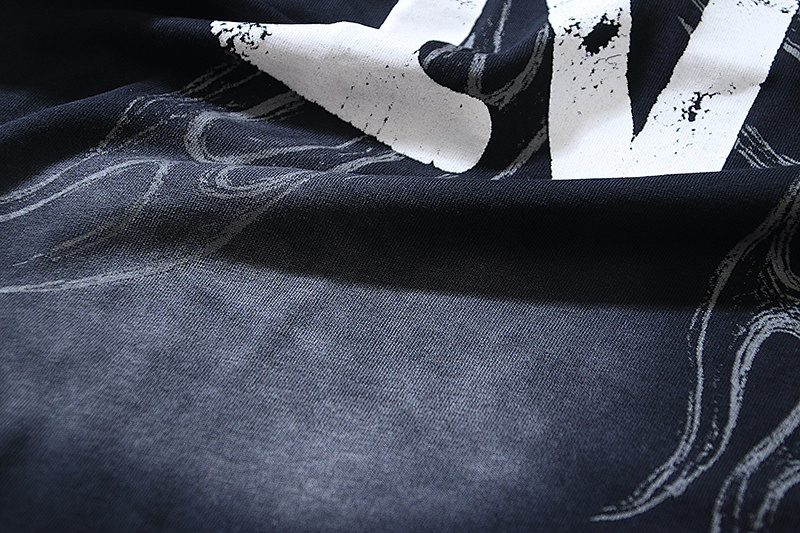 Hellstar Washed Black Distressed Short Sleeve T-Shirt Style 4