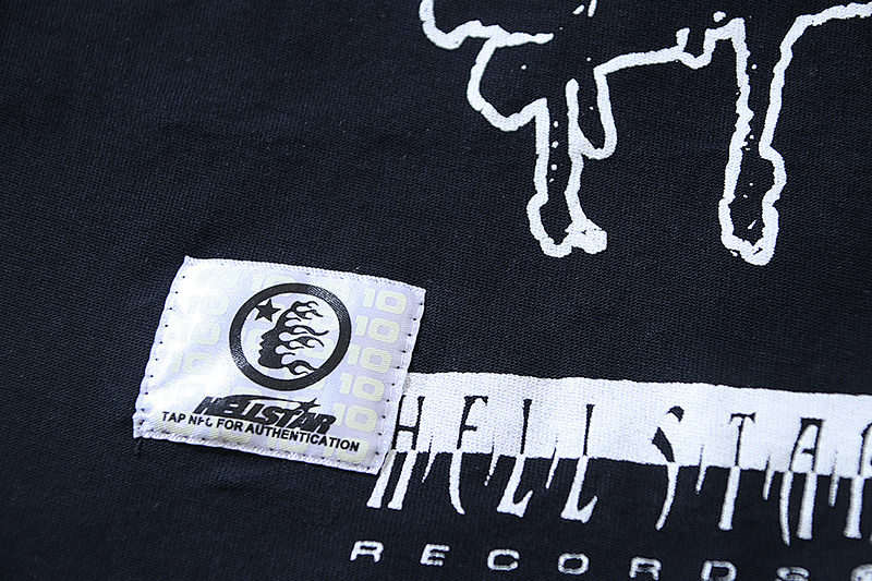 Hellstar Washed Black Reversible Short Sleeve T-Shirt