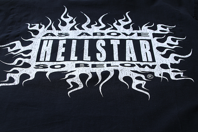 Hellstar Washed Black Reversible Short Sleeve T-Shirt