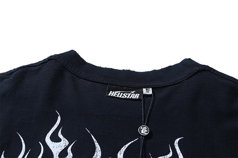 Hellstar Washed Black Reversible Short Sleeve T-Shirt