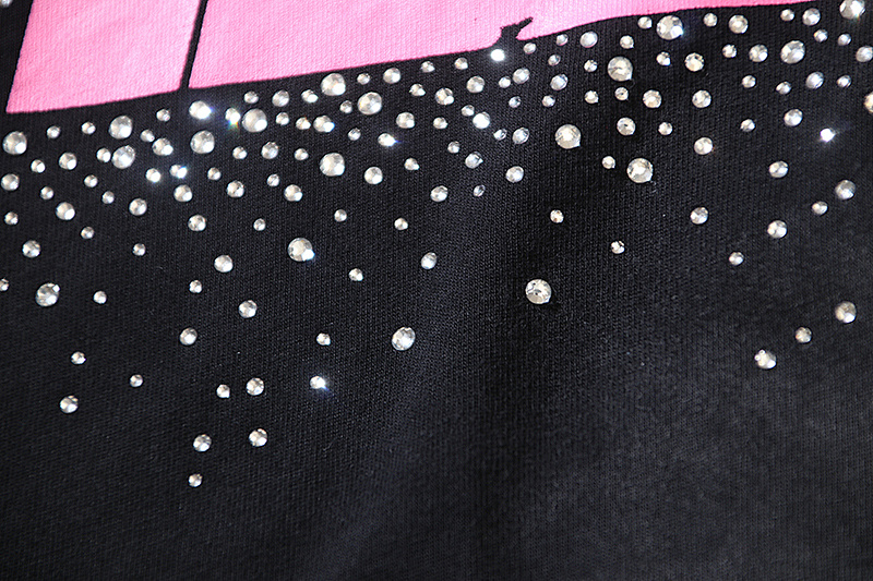 Hellstar Washed Black Rhinestone Short Sleeve T-Shirt Style 3