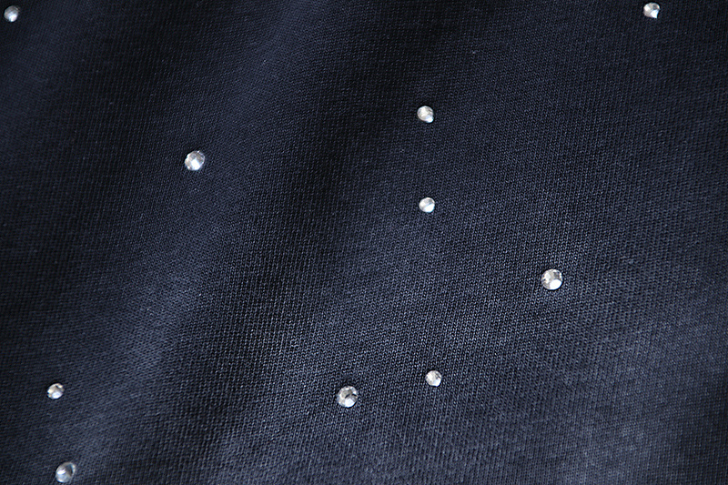 Hellstar Washed Black Rhinestone Short Sleeve T-Shirt Style 4