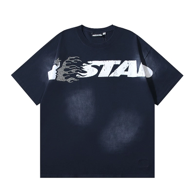 Hellstar Washed Black Rhinestone Short Sleeve T-Shirt Style 9 02