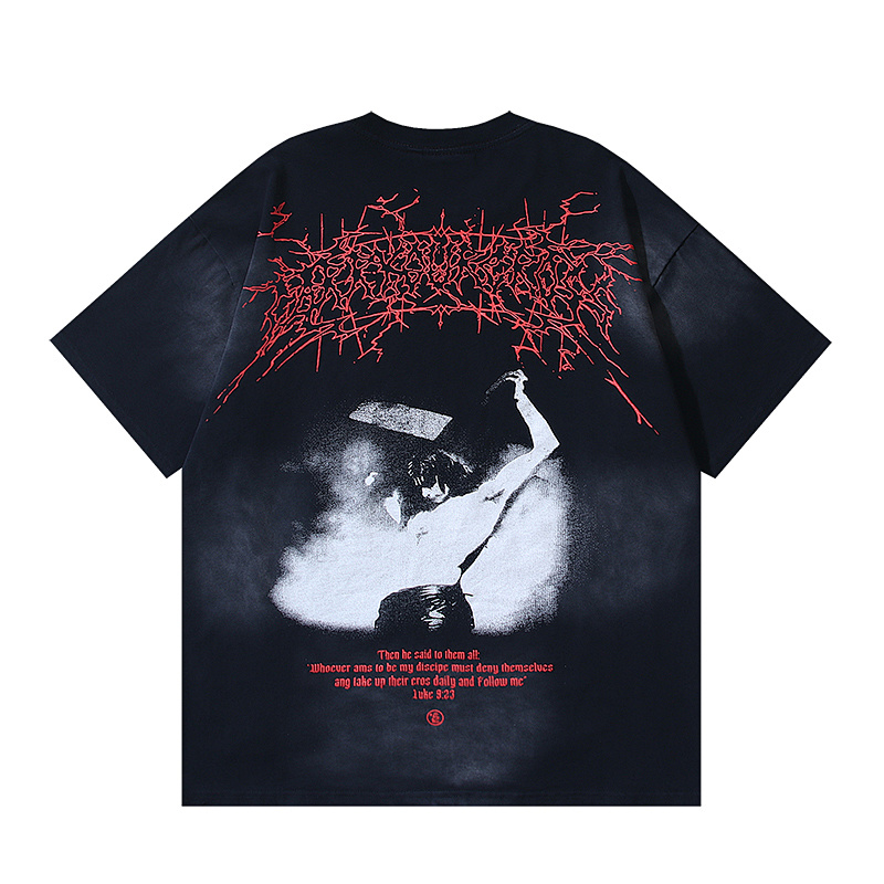 Hellstar Washed Black Short Sleeve T-Shirt 6790
