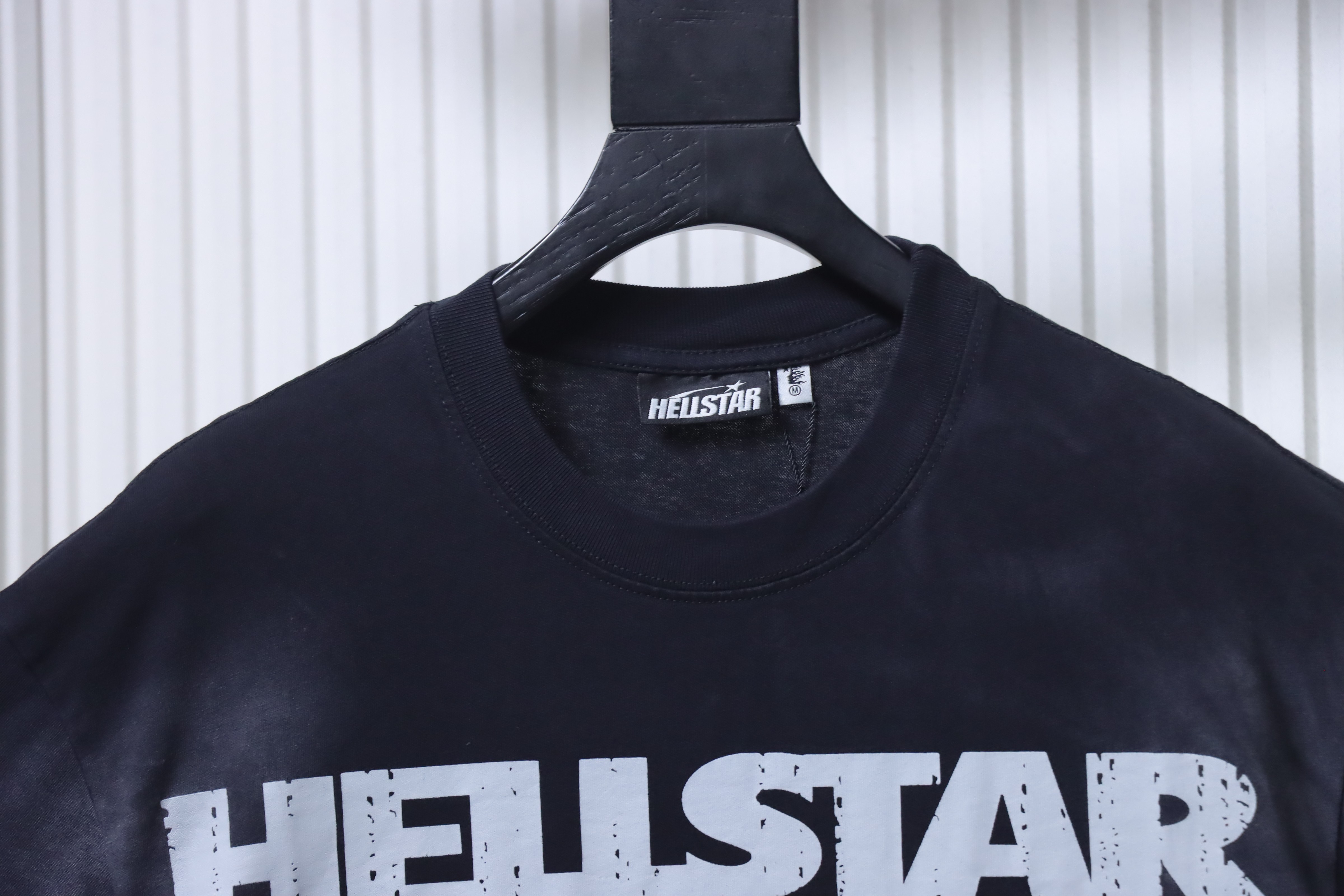 Hellstar Washed Flame Face Short Sleeve T-Shirt Style 1