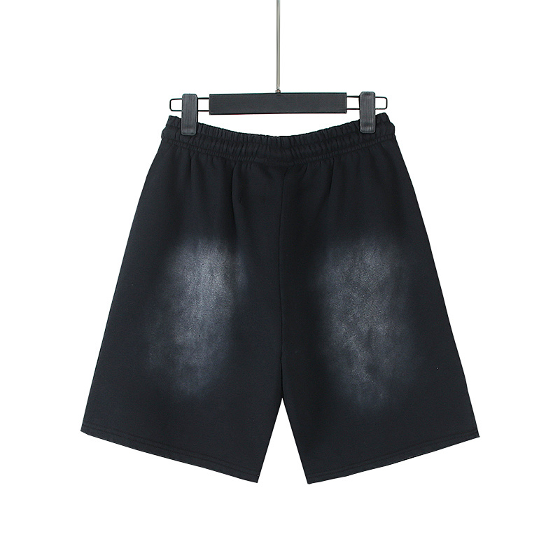 Hellstar Washed Ink Splatter Distressed Casual Shorts Style 5