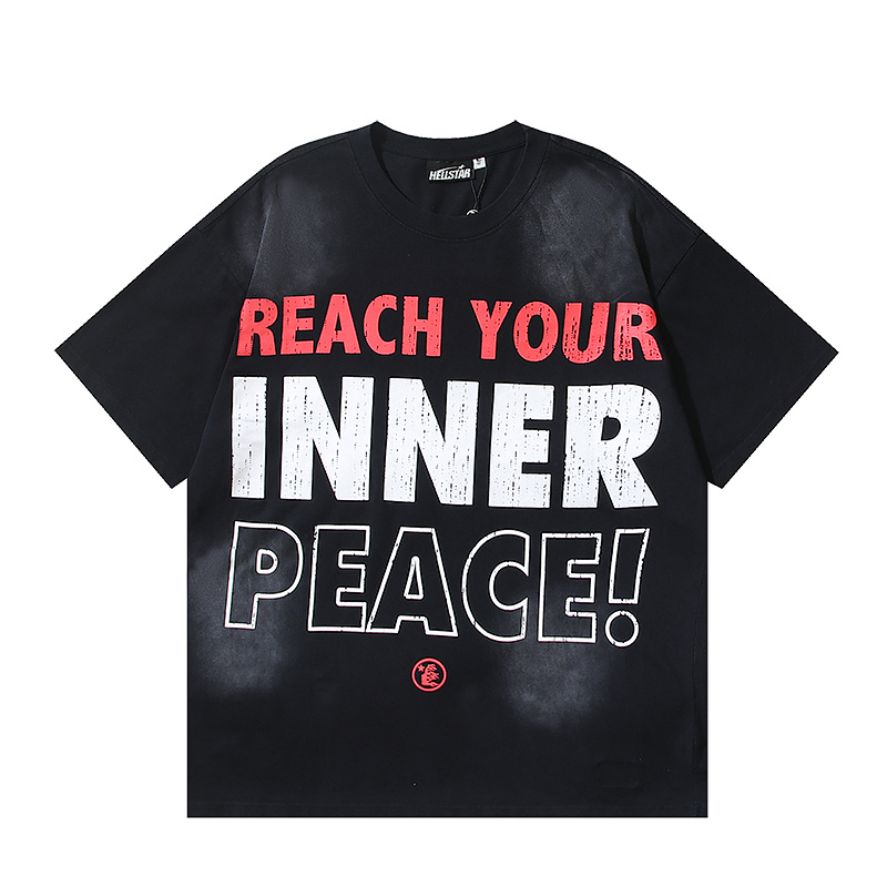 Hellstar Washed Print Short Sleeve T-Shirt