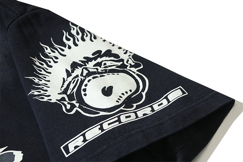 Hellstar Washed Print Short Sleeve T-Shirt Style 2