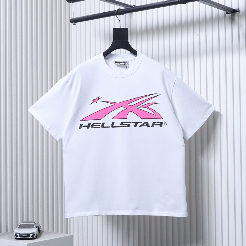 HellstarX Letter Print Short Sleeve T-Shirt Style 1