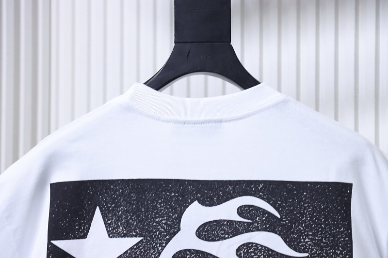 HellstarX Letter Print Short Sleeve T-Shirt Style 1