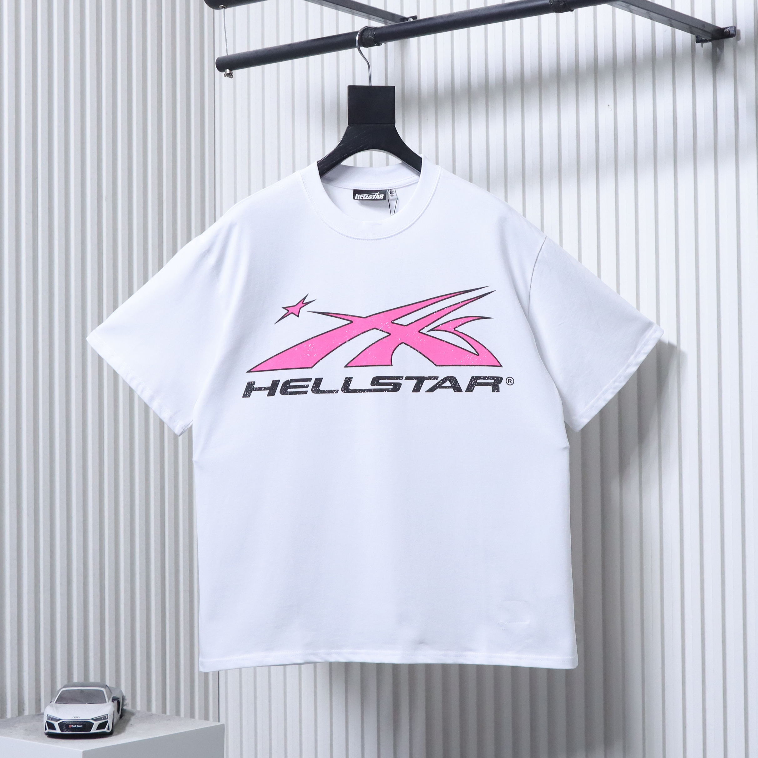 HellstarX Letter Print Short Sleeve T-Shirt Style 1