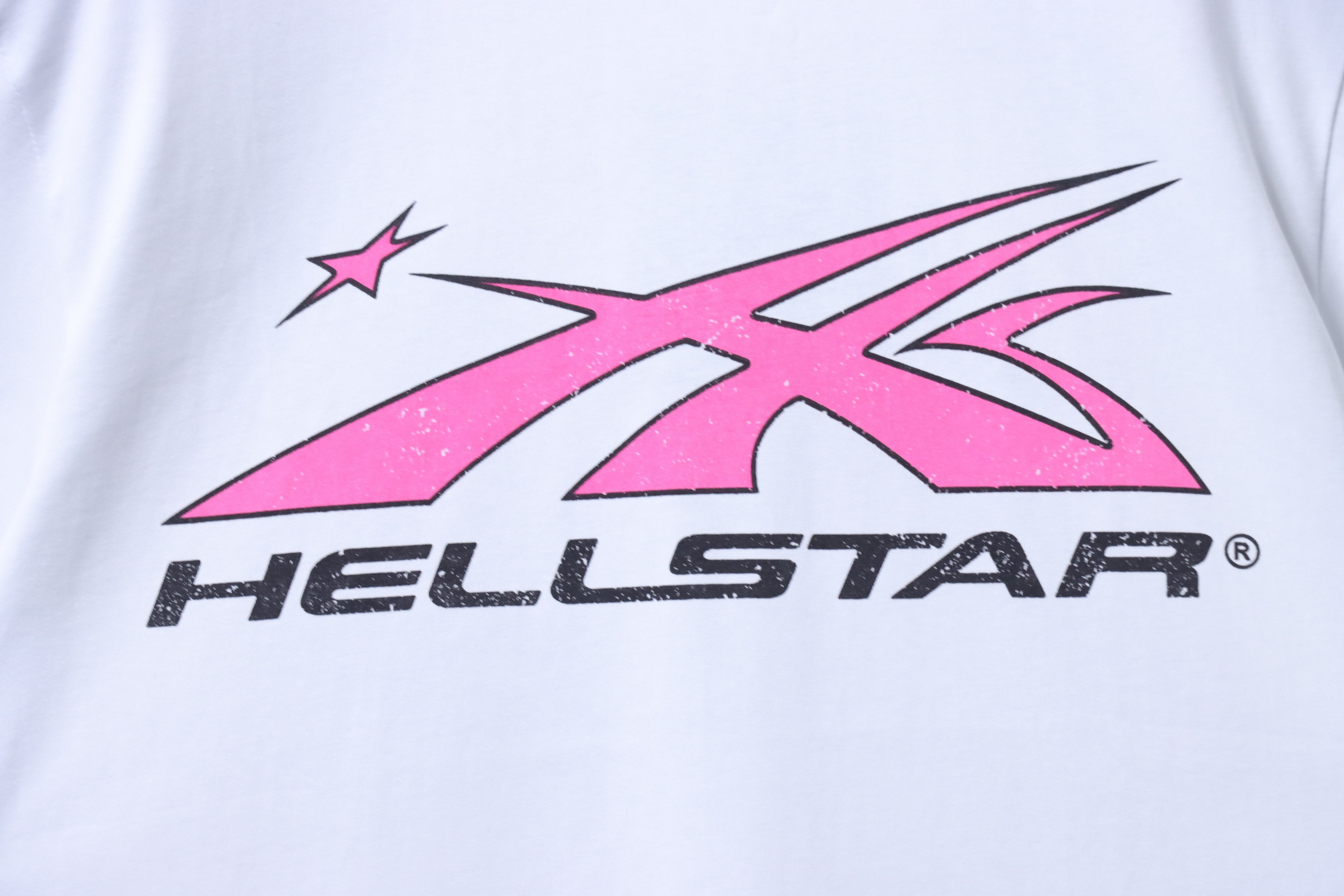 HellstarX Letter Print Short Sleeve T-Shirt Style 1