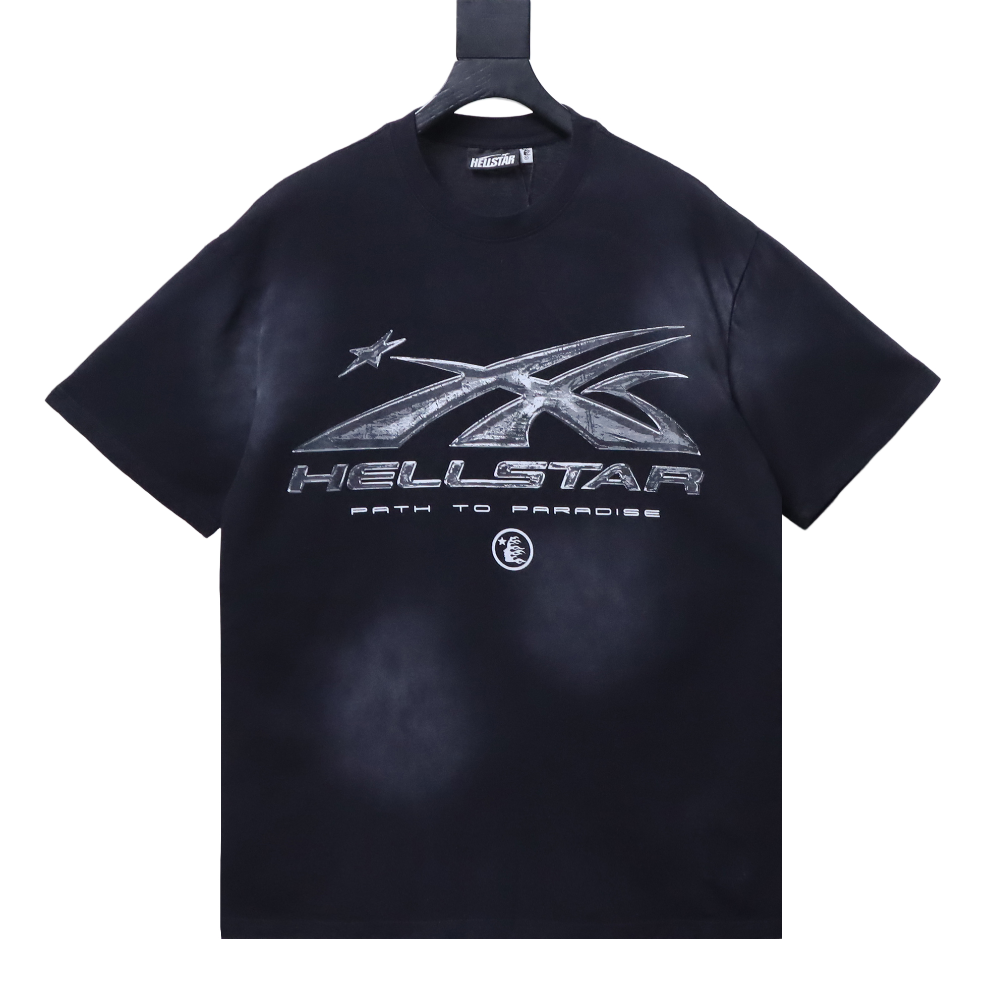HellstarX Letter Print Short Sleeve T-Shirt Style 2