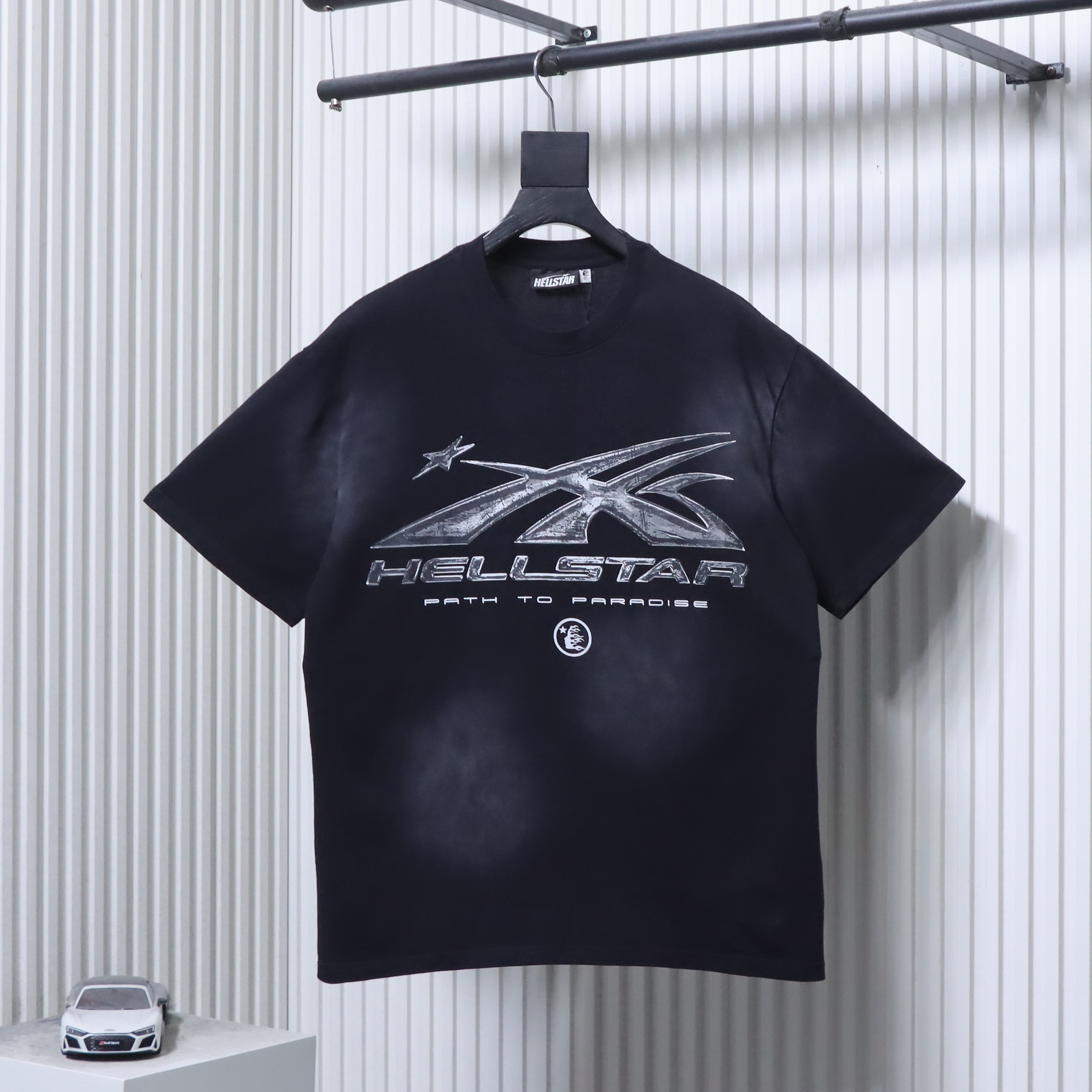 HellstarX Letter Print Short Sleeve T-Shirt Style 2