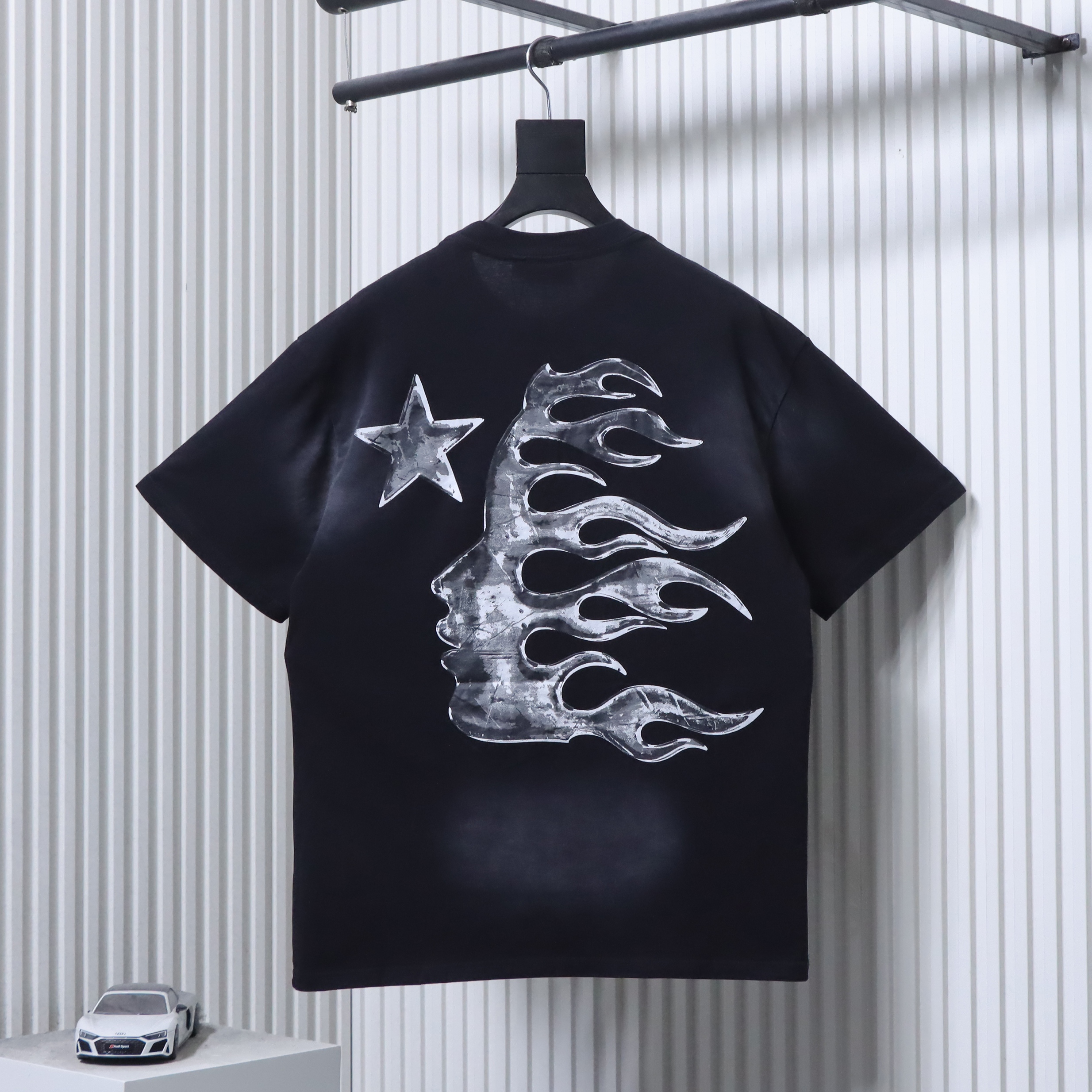 HellstarX Letter Print Short Sleeve T-Shirt Style 2