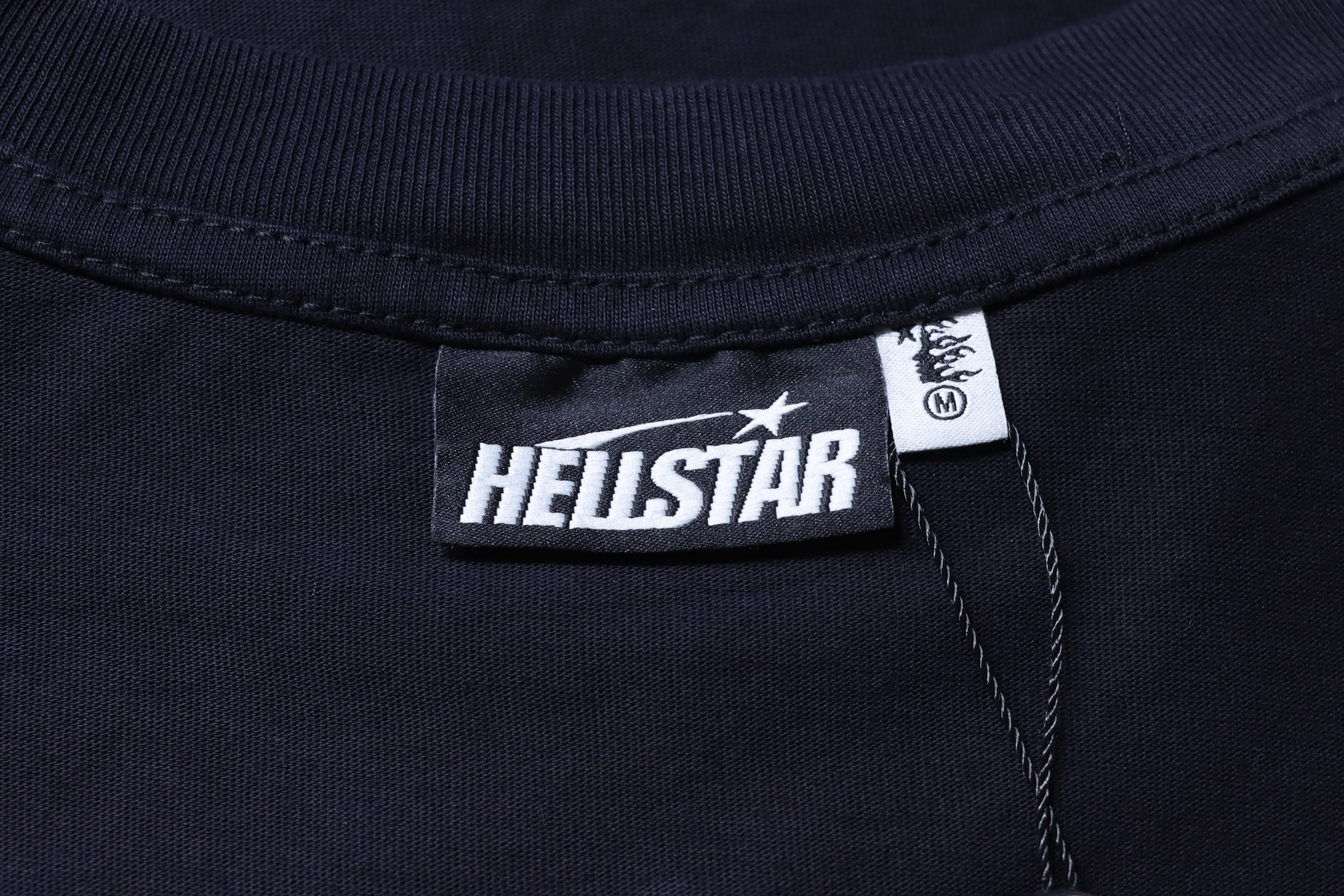 HellstarX Letter Print Short Sleeve T-Shirt Style 2
