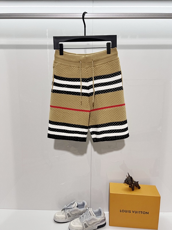 BURBERRY 2026 SS Knit Pebbled Texture Shorts
