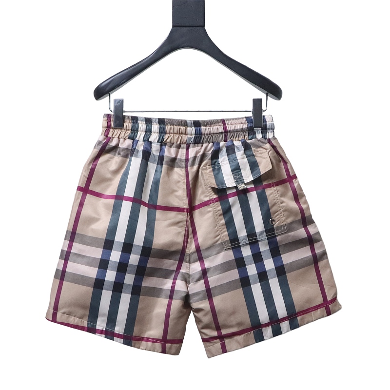 BURBERRY 22SS Elastic Check Drawstring Shorts