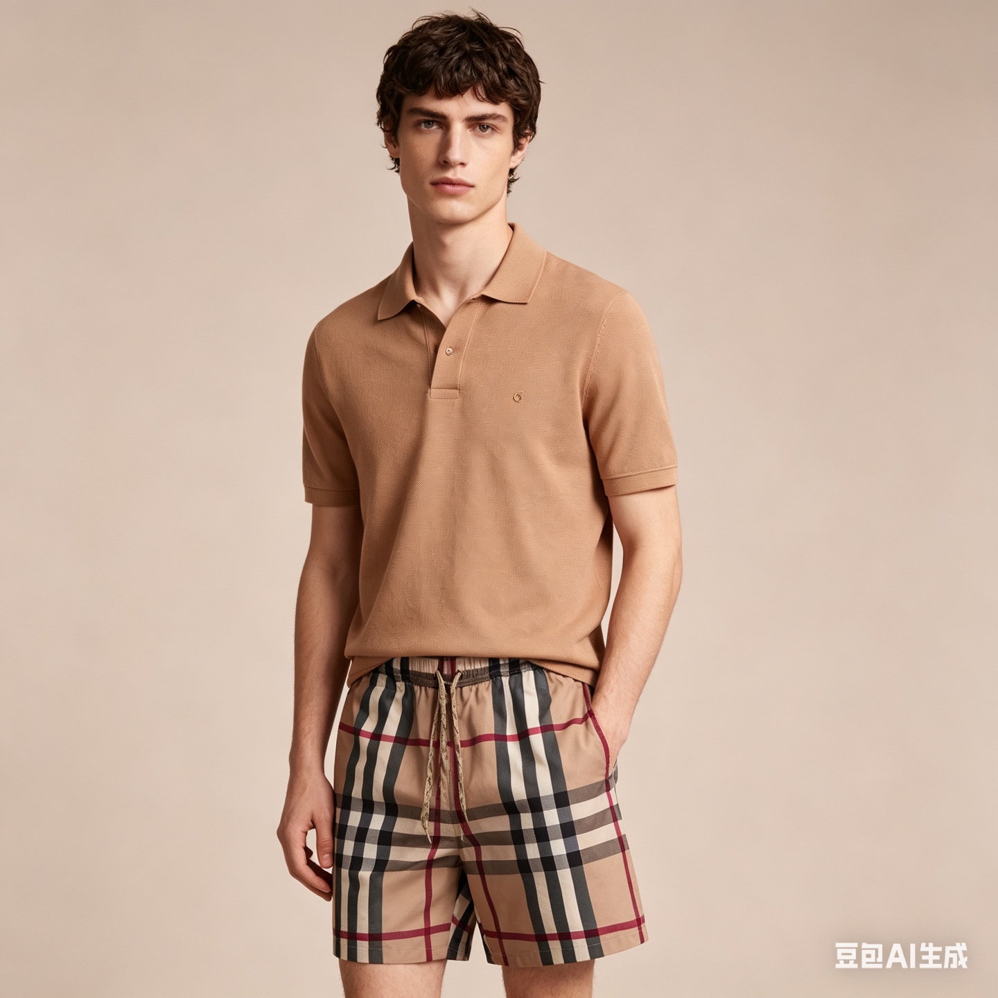 BURBERRY 22SS Elastic Check Drawstring Shorts