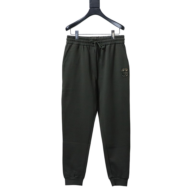 BURBERRY 24FW Check Embroidery Knit Cotton Pants