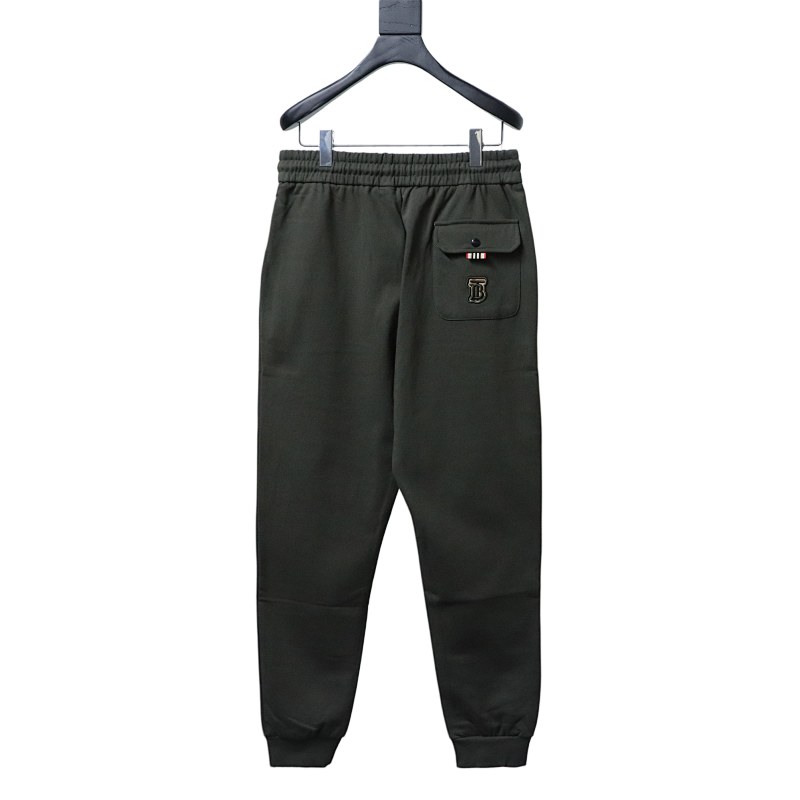 BURBERRY 24FW Check Embroidery Knit Cotton Pants