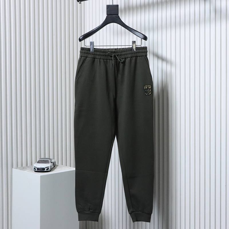 BURBERRY 24FW Check Embroidery Knit Cotton Pants
