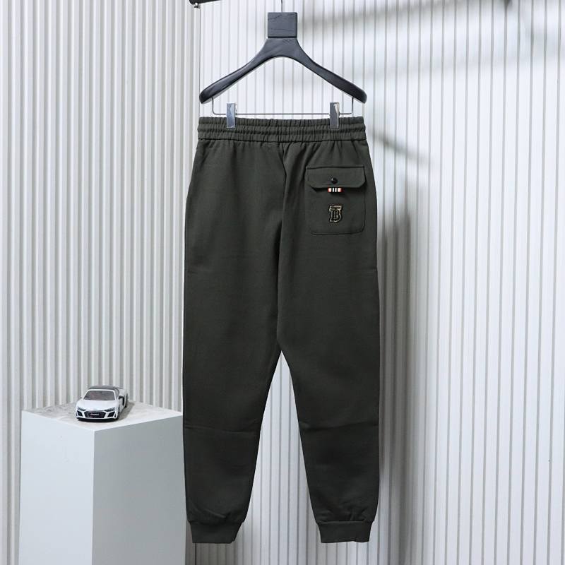 BURBERRY 24FW Check Embroidery Knit Cotton Pants