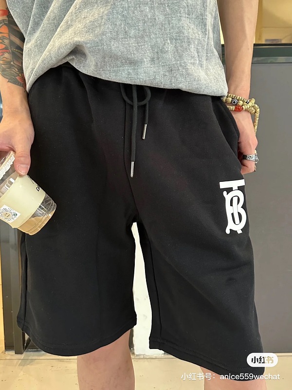 BURBERRY 24FW Classic Rubberized Logo Shorts