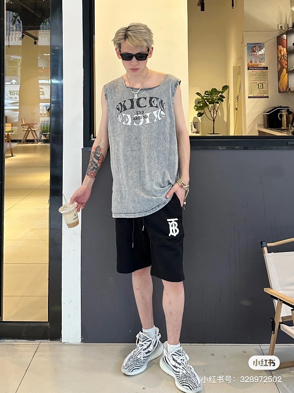 BURBERRY 24FW Classic Rubberized Logo Shorts